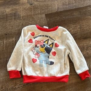 Bluey valentines sweatshirt
